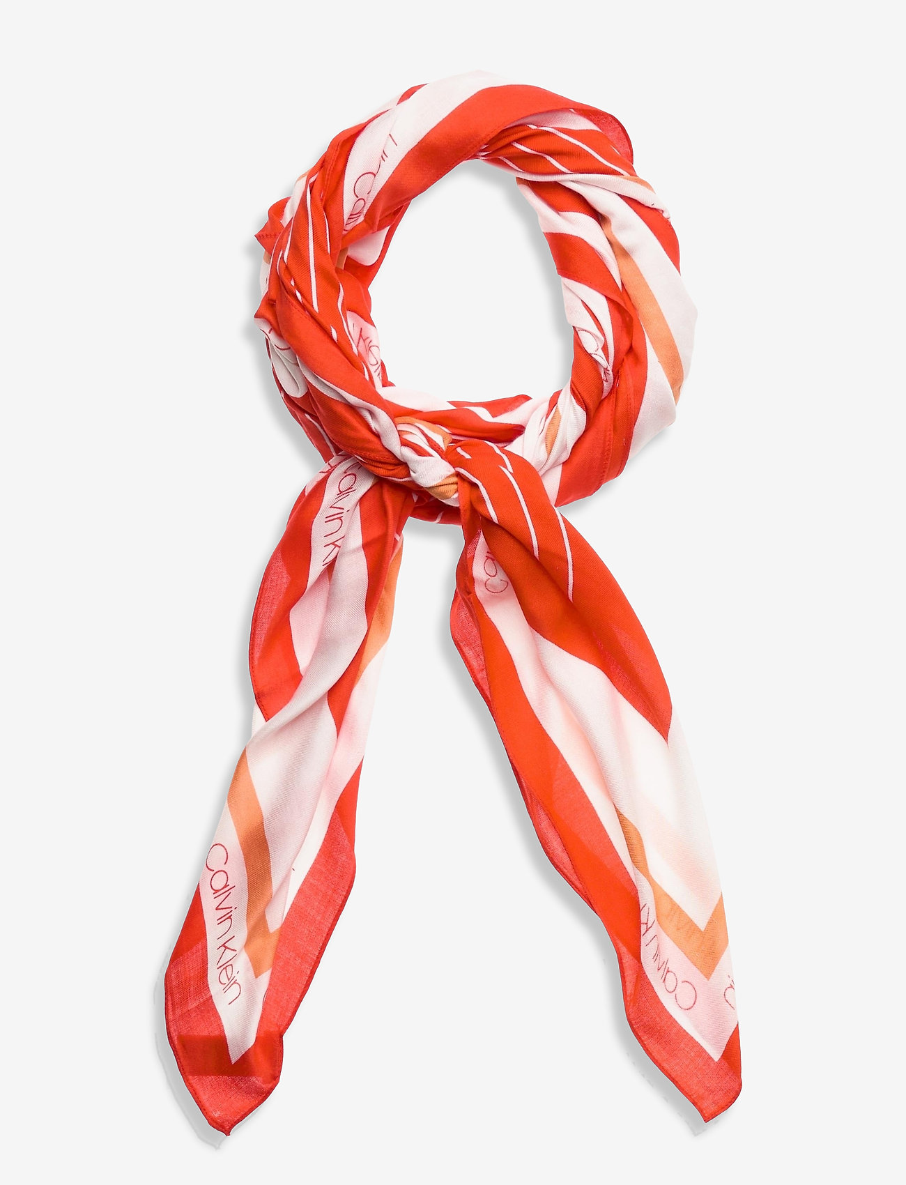 Calvin Klein - SCARF PR 130 X 130 - vibrant coral mix - 0
