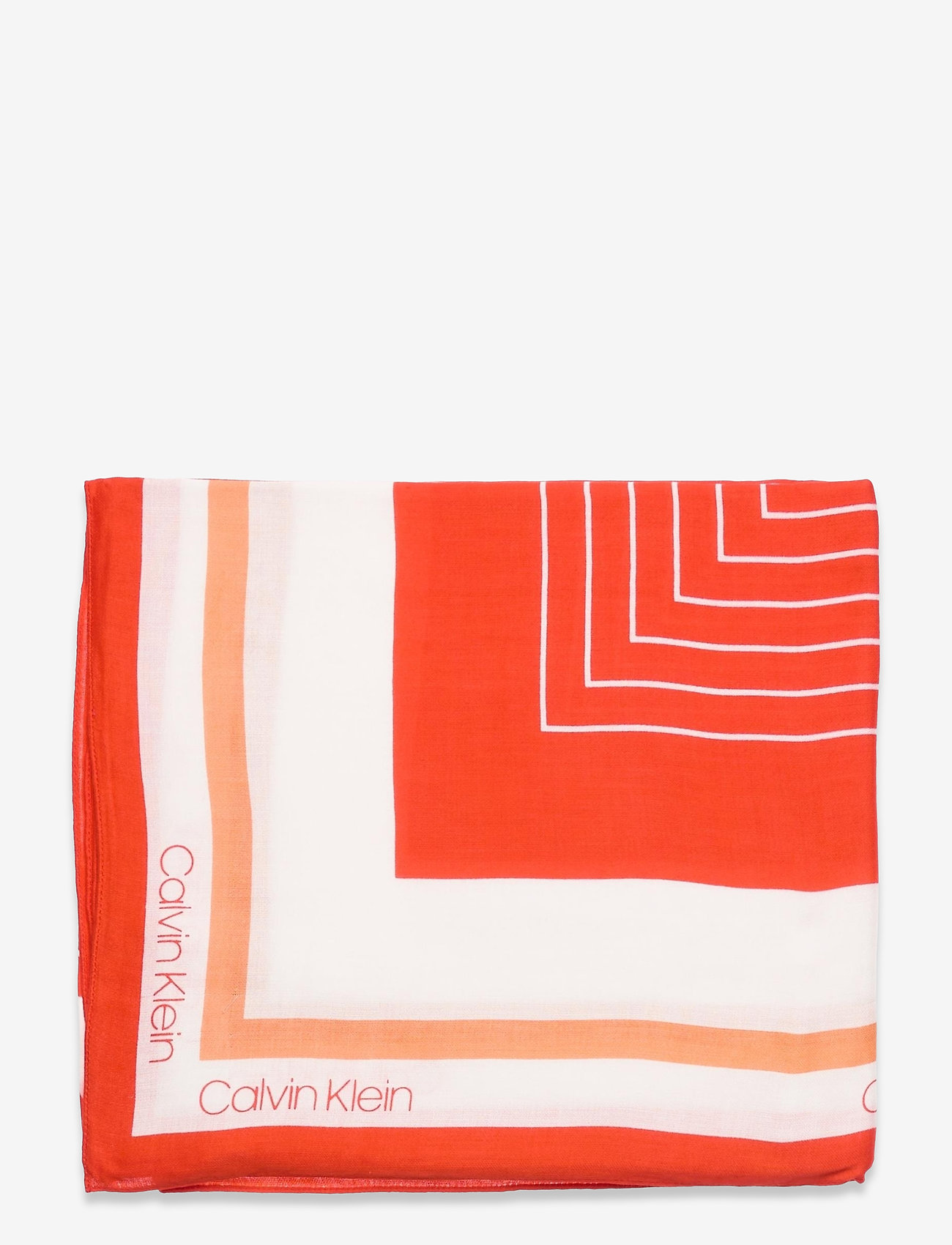 Calvin Klein - SCARF PR 130 X 130 - vibrant coral mix - 1