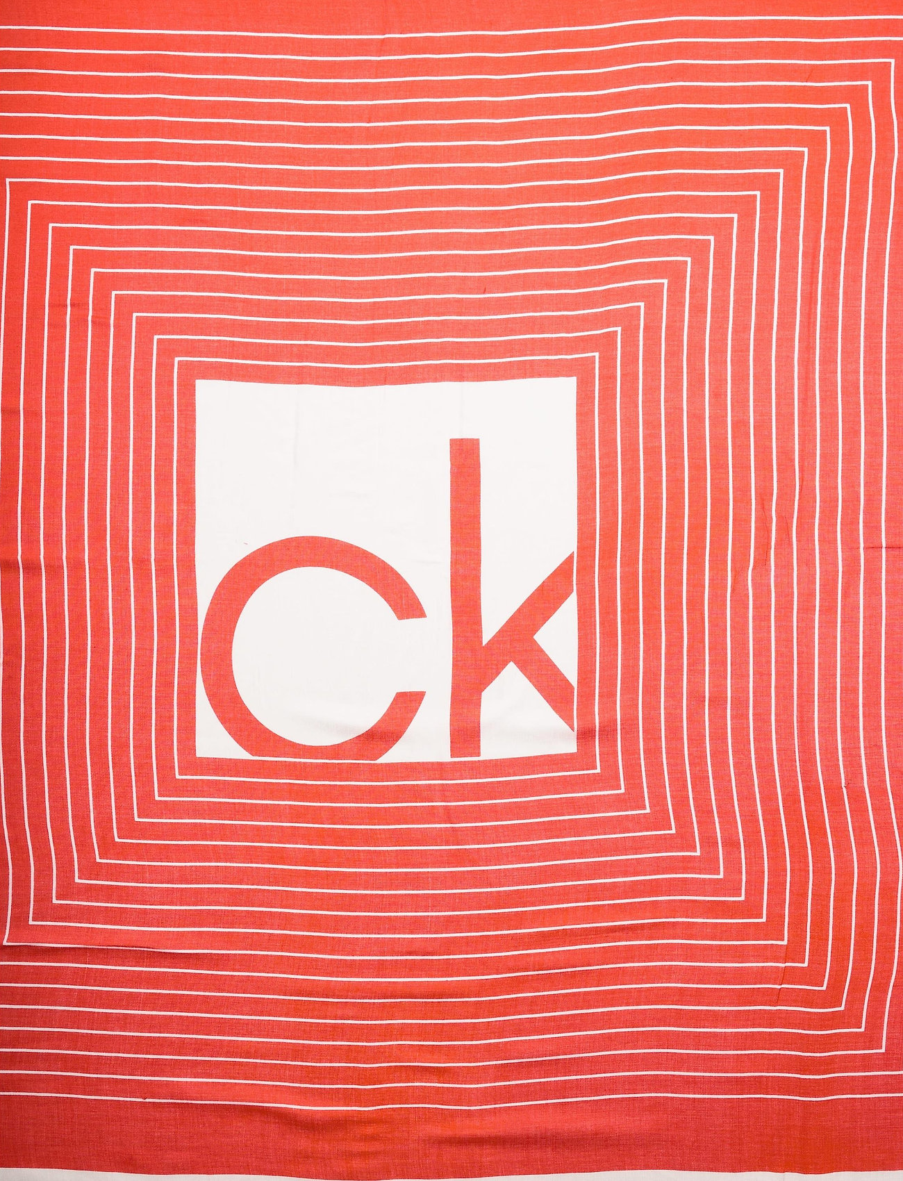Calvin Klein - SCARF PR 130 X 130 - vibrant coral mix - 2