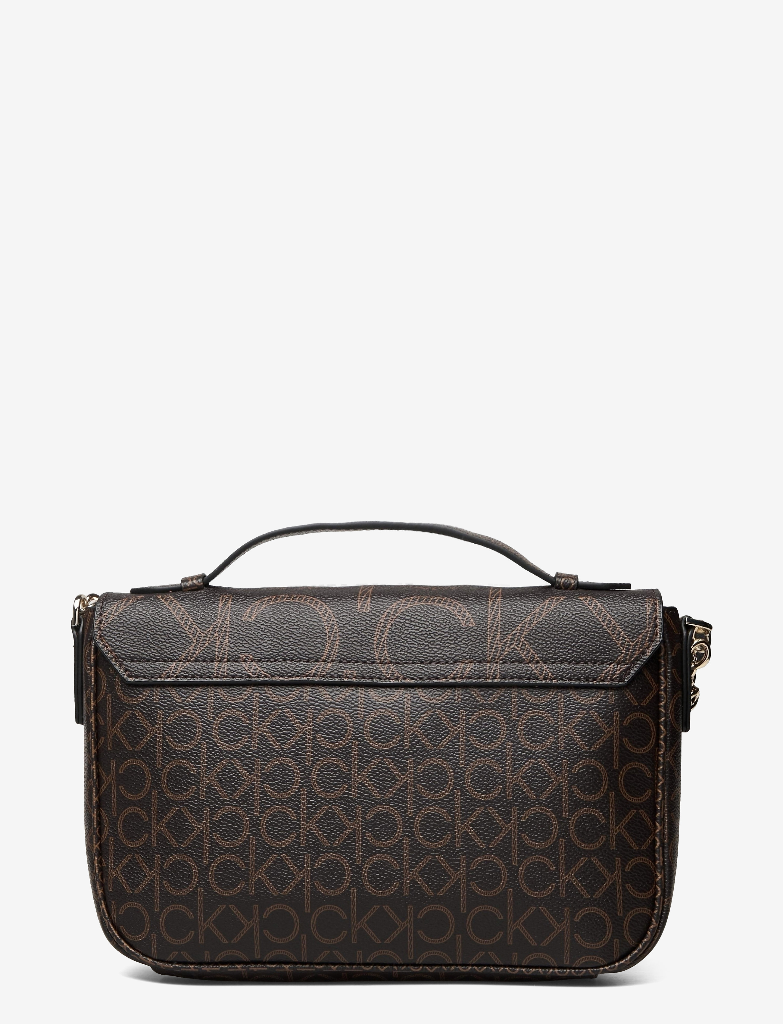 Calvin Klein - SHOULDER BAG W/TOP H MONO SCL - brown mono - 1