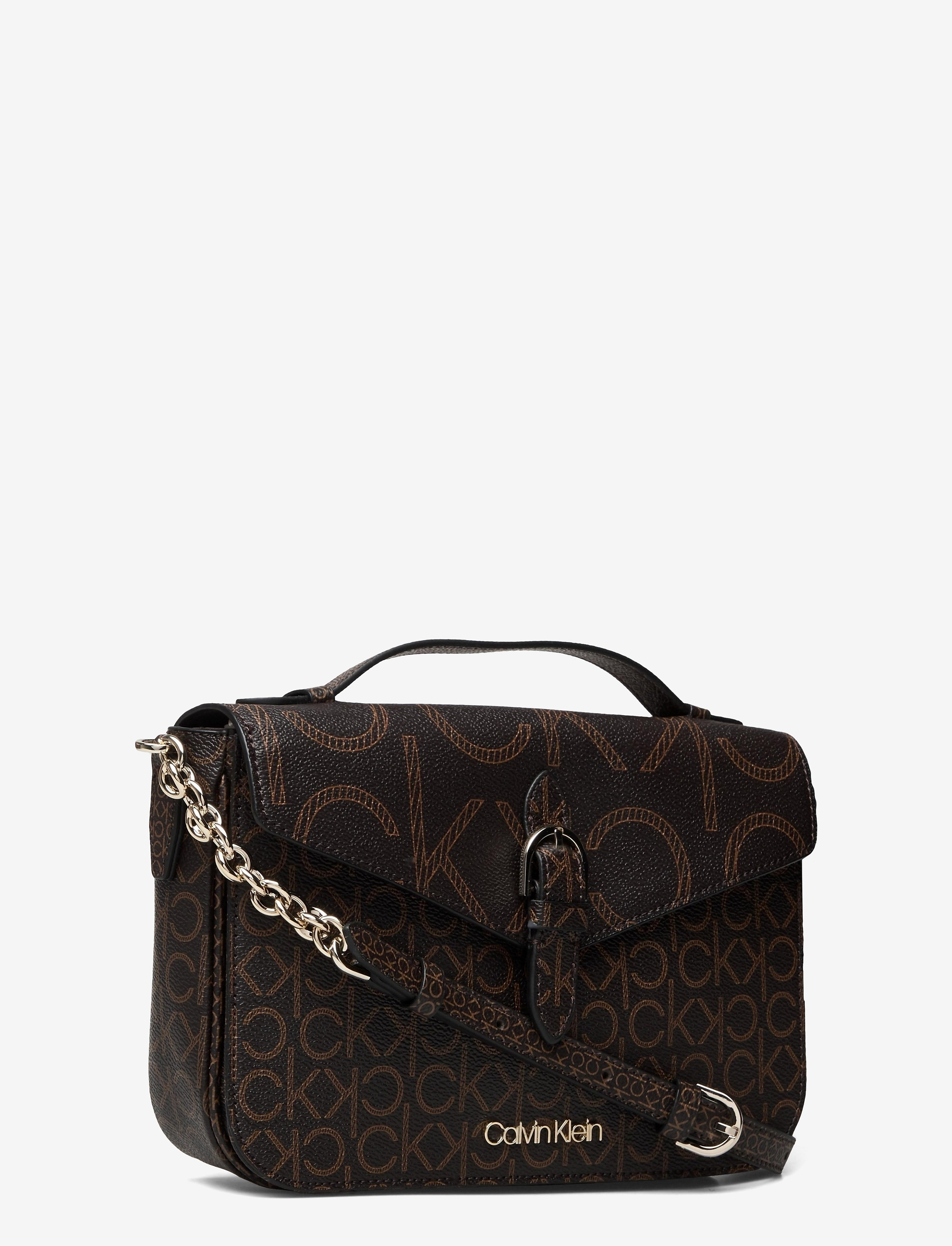 Calvin Klein - SHOULDER BAG W/TOP H MONO SCL - brown mono - 2
