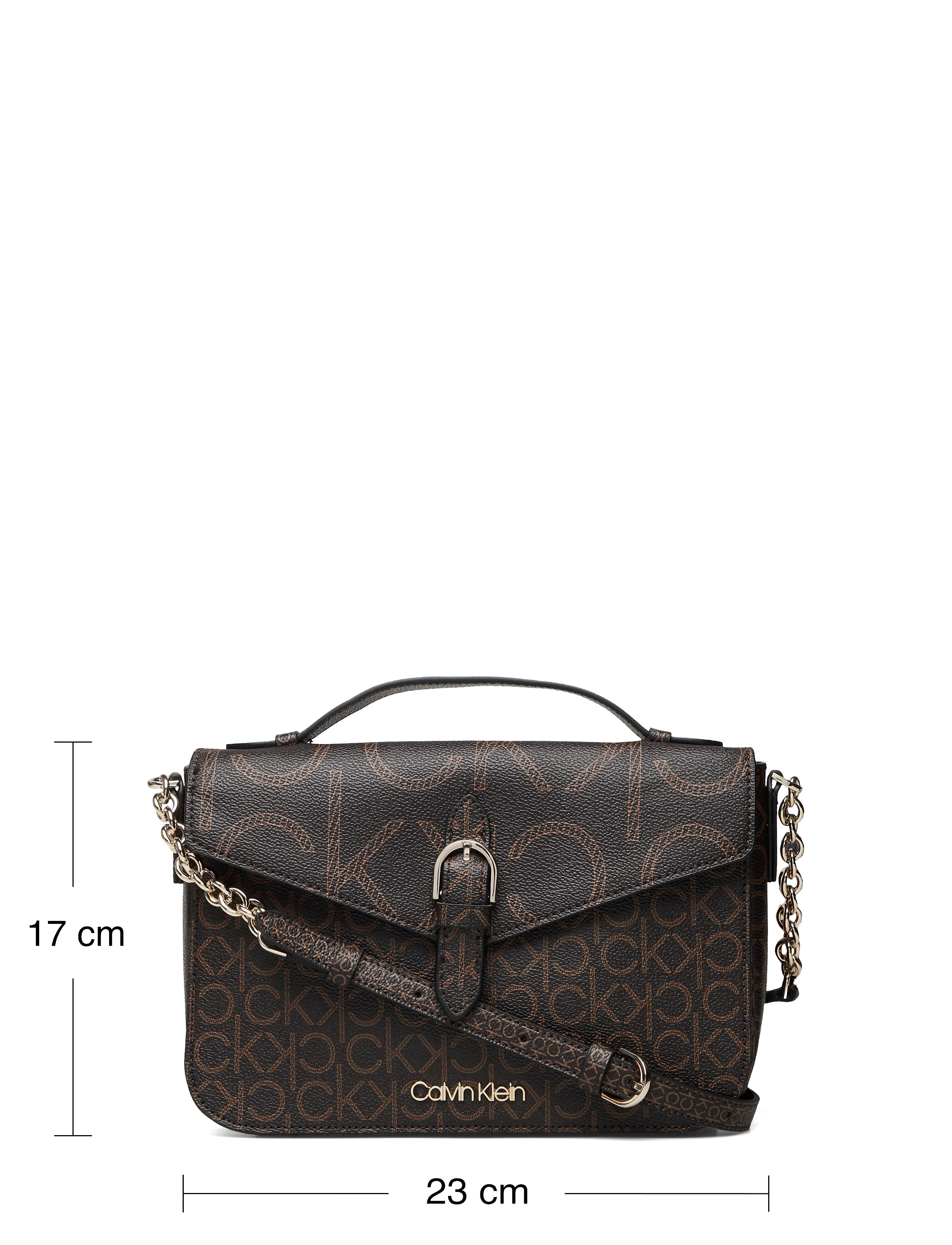 Calvin Klein - SHOULDER BAG W/TOP H MONO SCL - brown mono - 5