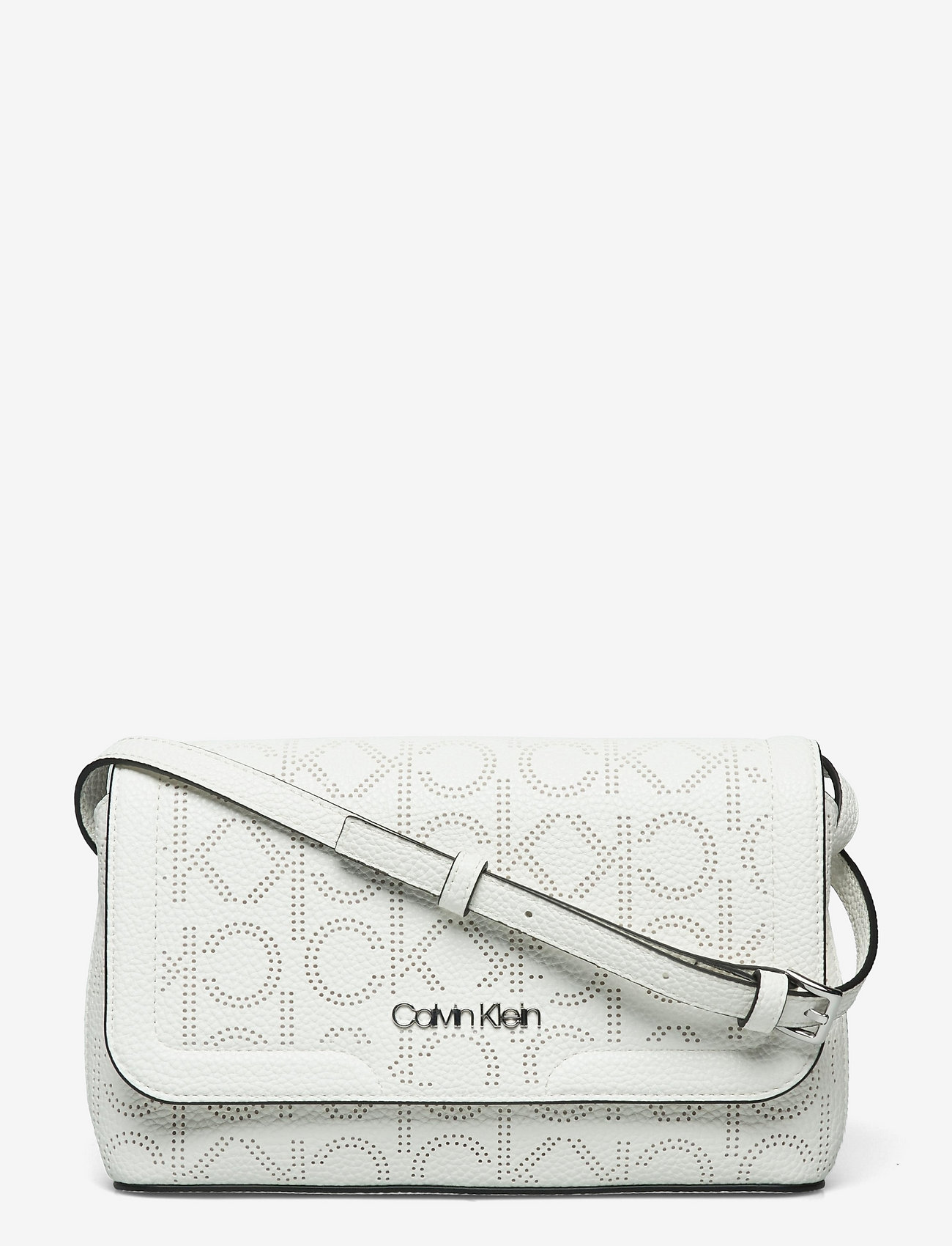 Calvin Klein - EW FLAP XBODY PF - white perf - 0