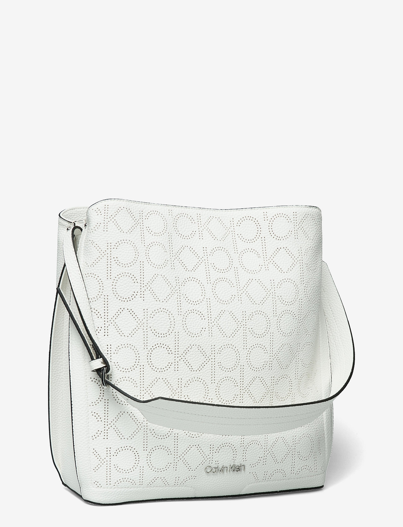 Calvin Klein - HOBO LG PF - white perf - 2