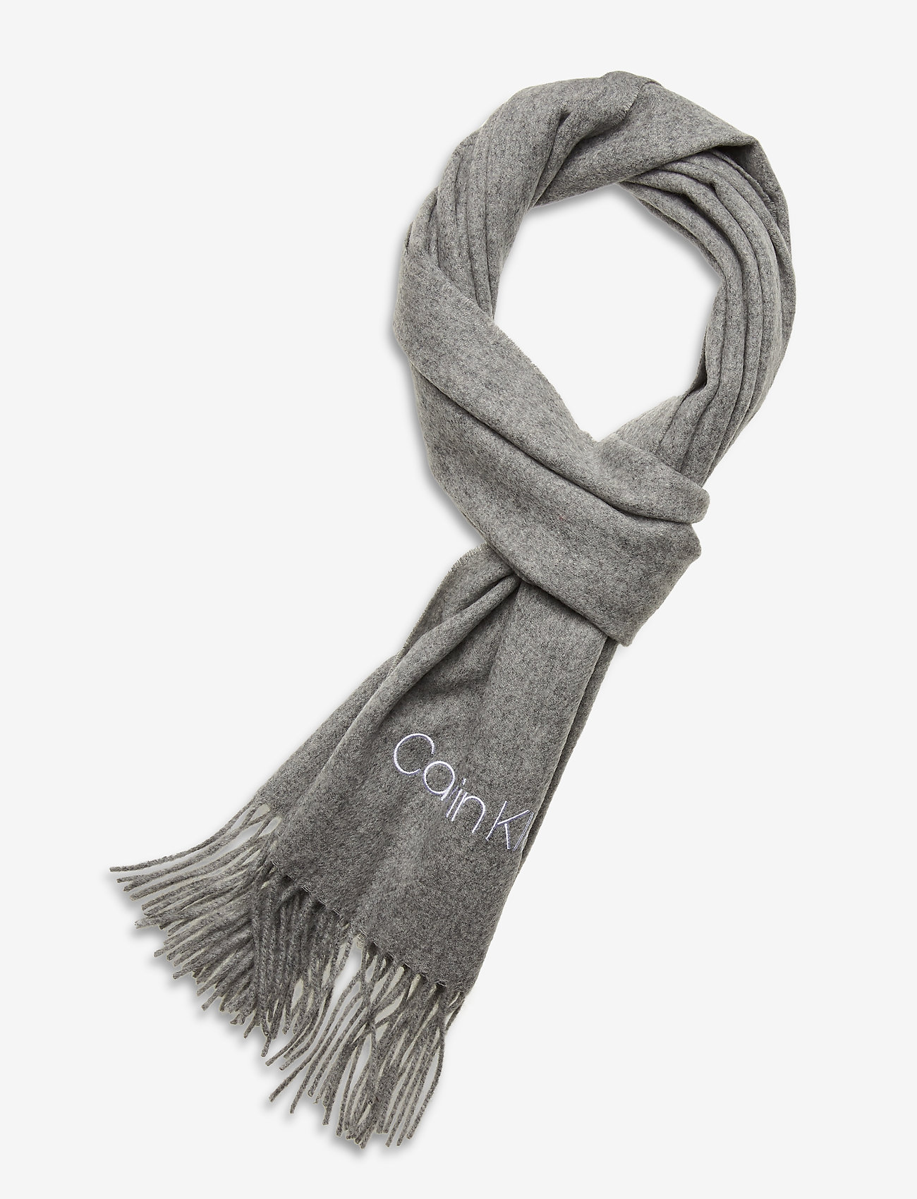 Calvin Klein - WOVEN SCARF 35X180CM - mid grey heather - 0