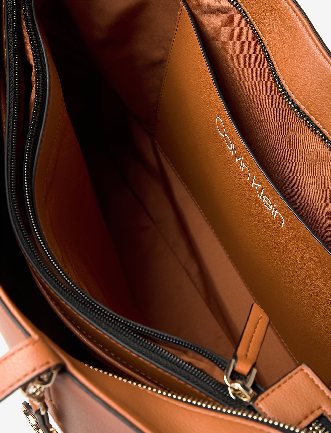 Calvin Klein - SHOPPER MD - cognac - 4