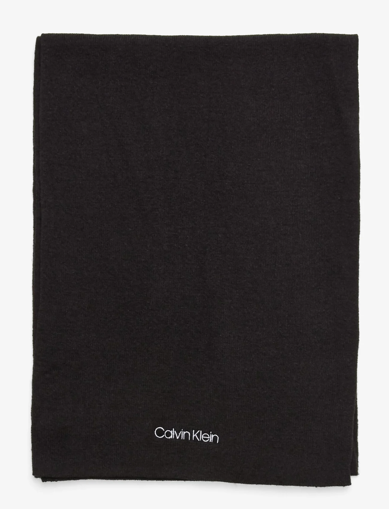 Calvin Klein - ESSENTIAL KNIT SCARF 30X180 - winter scarves - ck black - 1