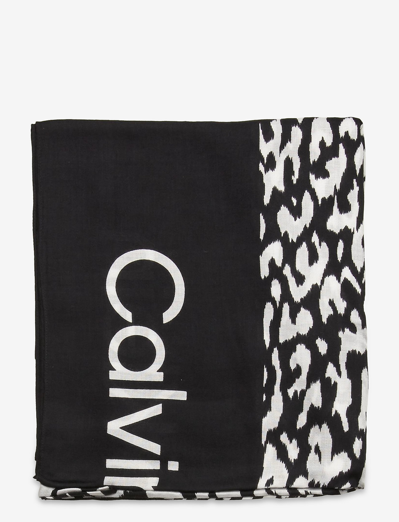 Calvin Klein - SCARF RTW 130X130 - rtw pixelated leo print - 1