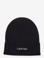 Calvin Klein - ESSENTIAL KNIT BEANIE - beanies - ck black - 0