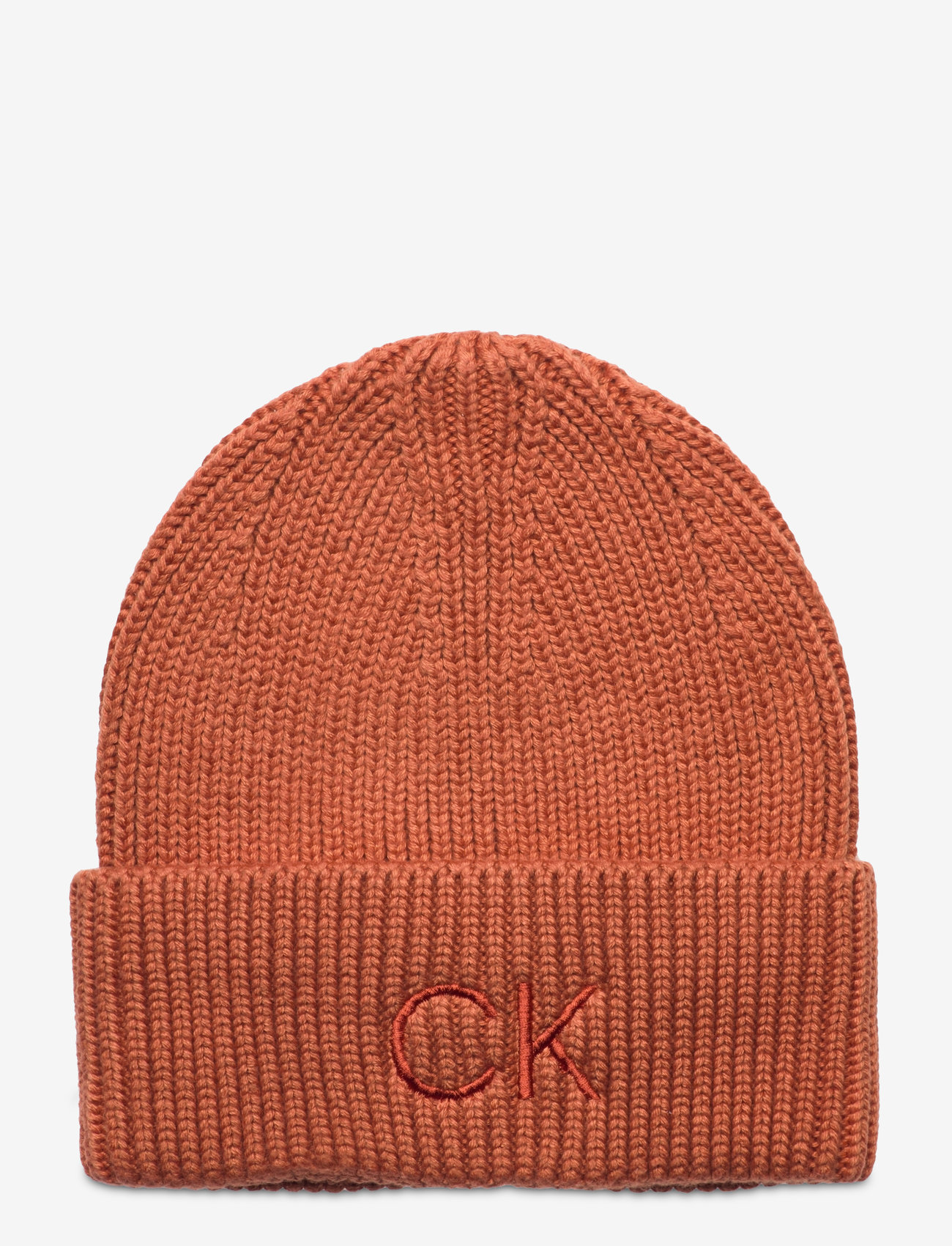 Calvin Klein - RE-LOCK BEANIE W/EMB - autumn leaf - 0