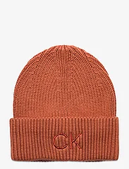 Calvin Klein - ESSENTIALS BEANIE - adītas cepures - autumn leaf - 0