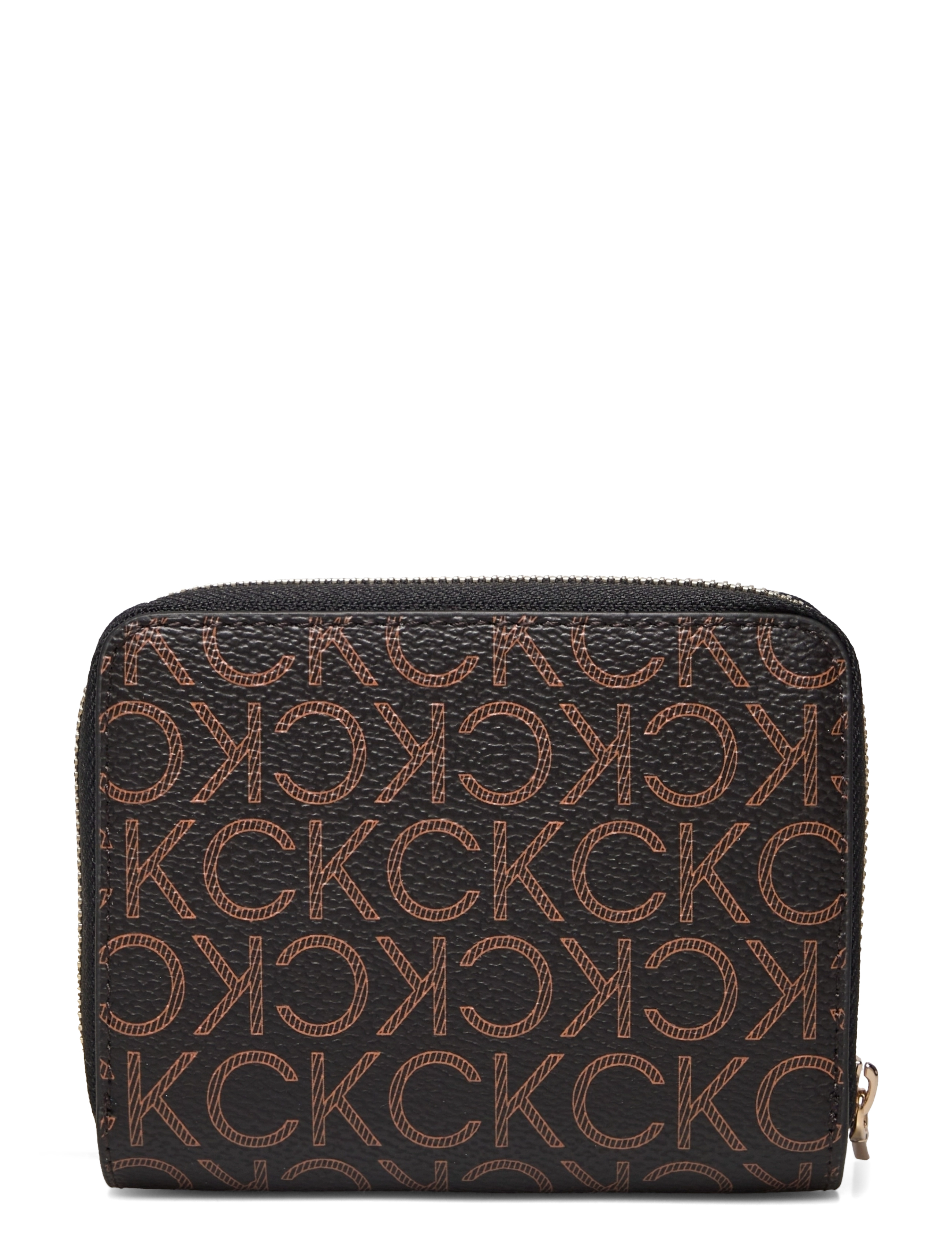 Calvin Klein - CK MUST Z/A WLLT W/FLAP MD MONO - brown mono - 1