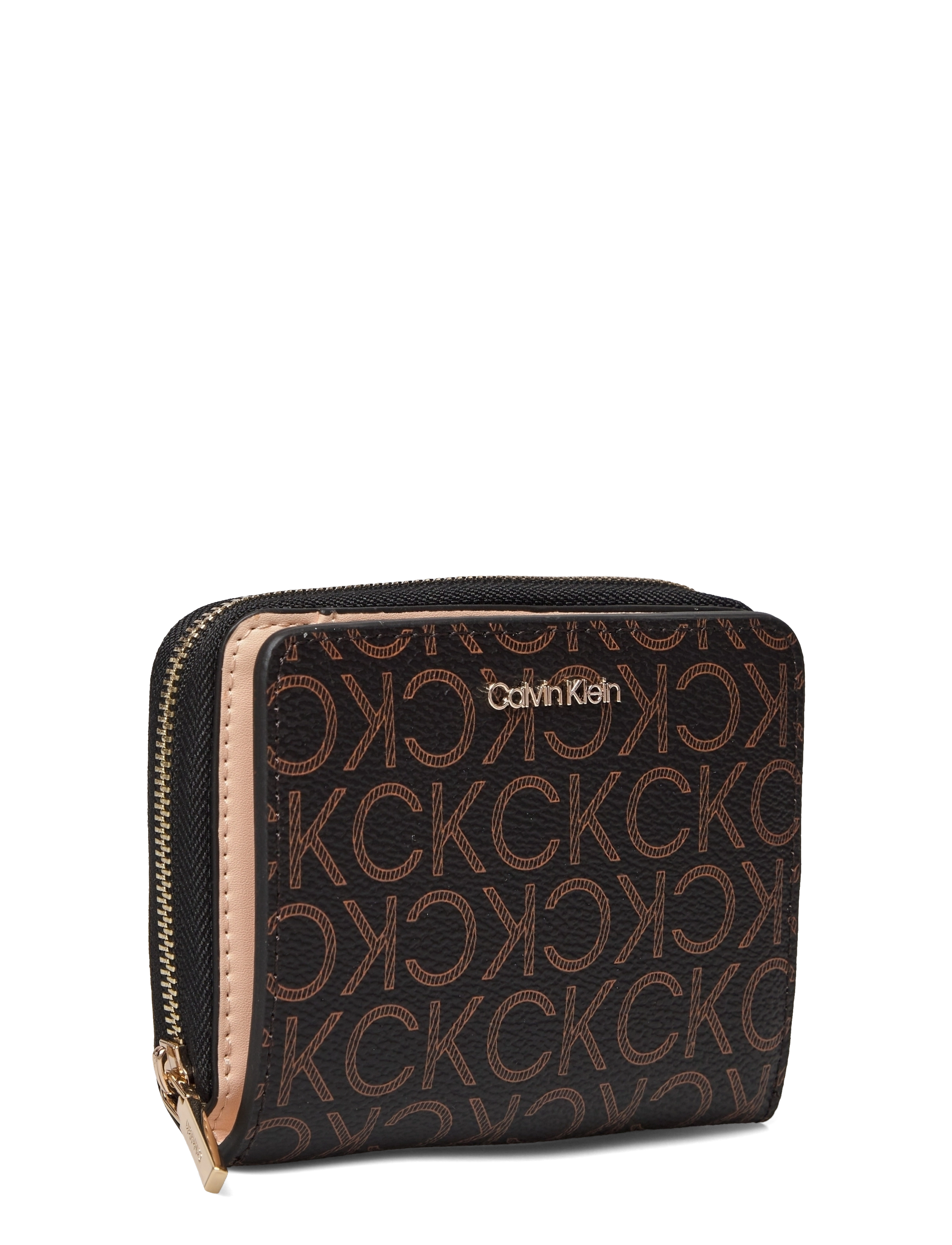 Calvin Klein - CK MUST Z/A WLLT W/FLAP MD MONO - brown mono - 2