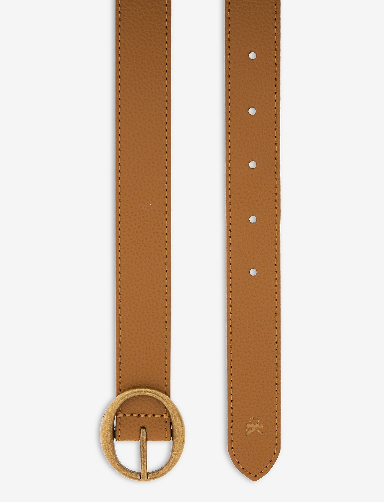 Calvin Klein - ROUNDED BUCKLE BELT 25MM - cognac - 1