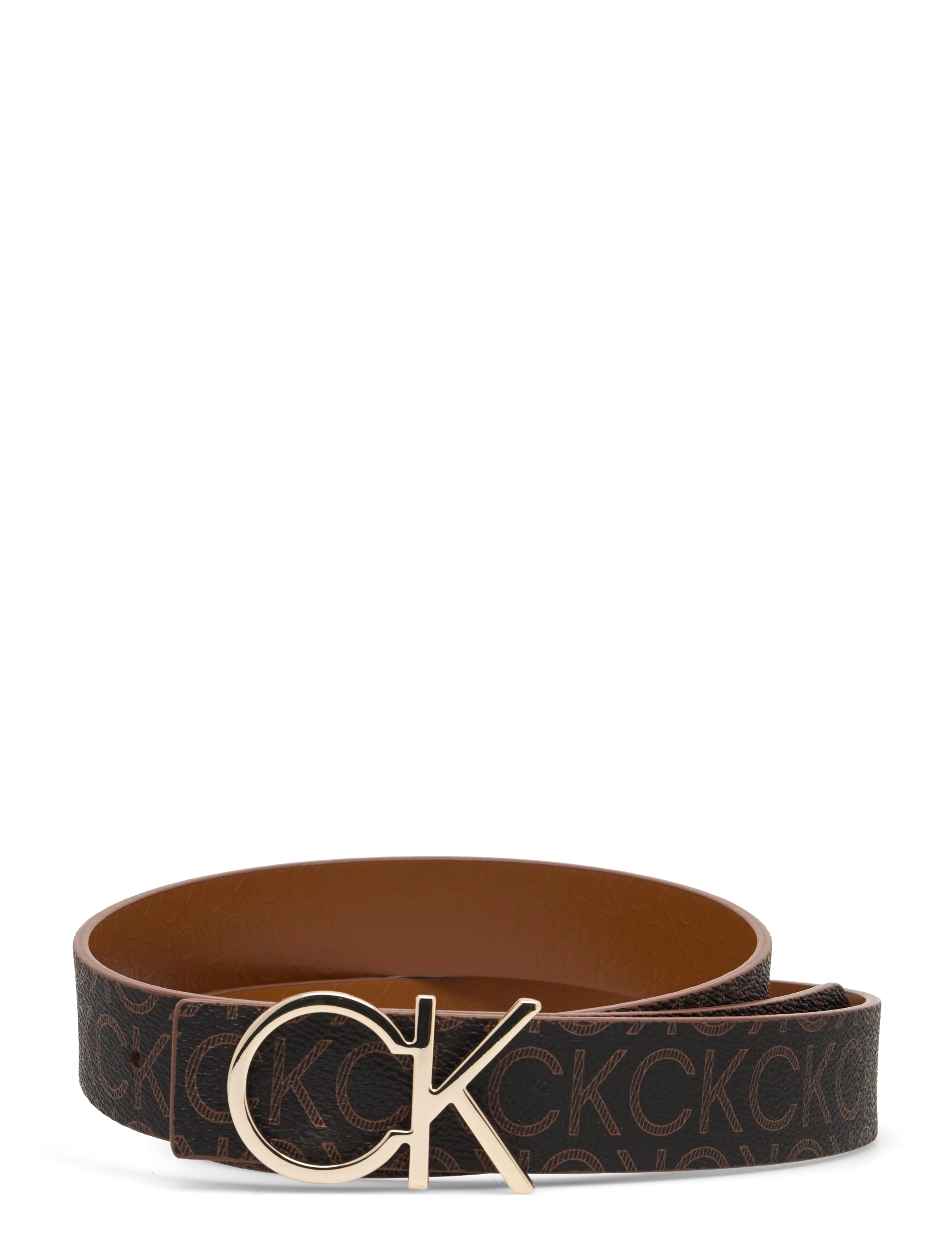 Calvin Klein - RE-LOCK CK REV BELT 30MM - cognac / brown mono - 1