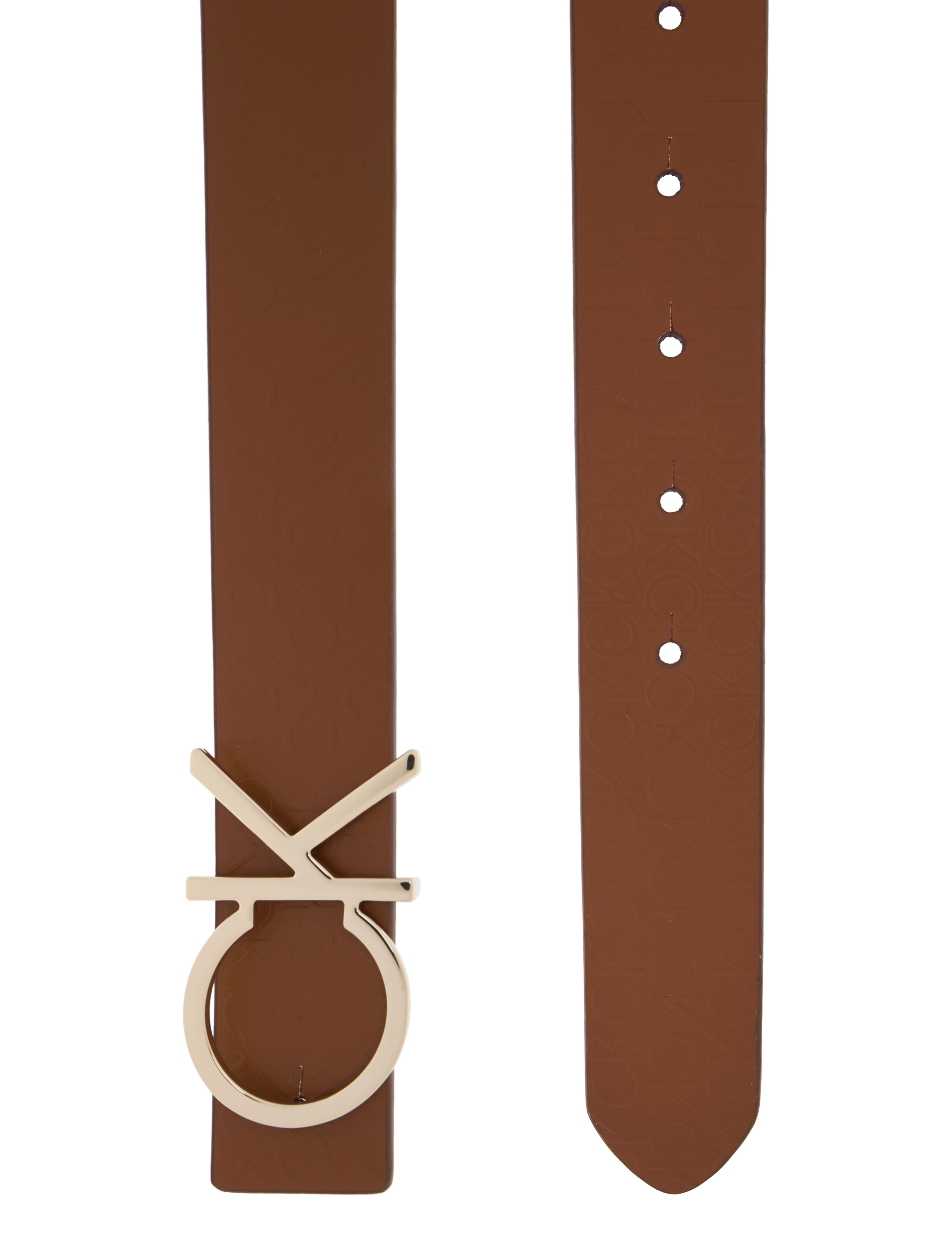 Calvin Klein - RE-LOCK CK REV BELT 30MM - cognac / brown mono - 3