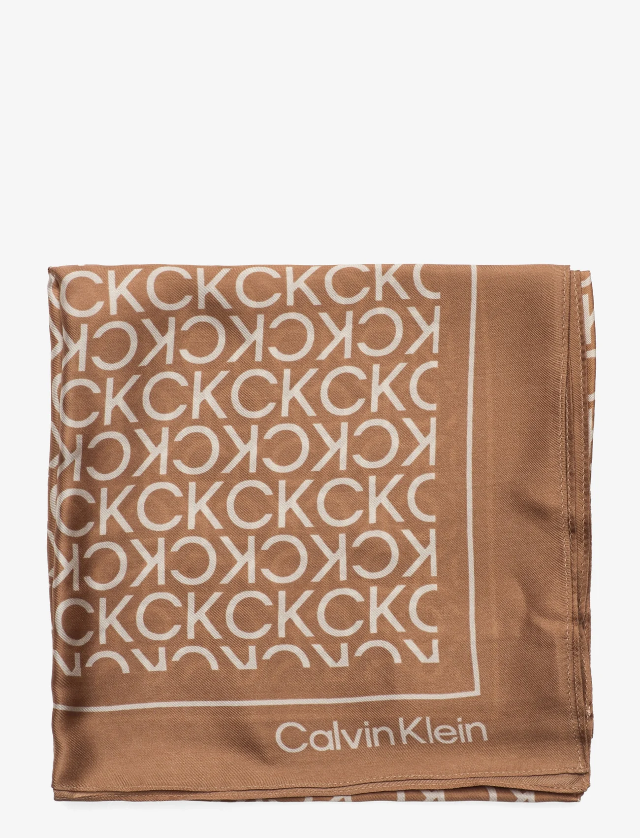 Calvin Klein Monogram Silk Bandana 70x70 