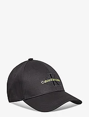 Calvin Klein - MONOGRAM CAP - caps - black/sharp green - 0