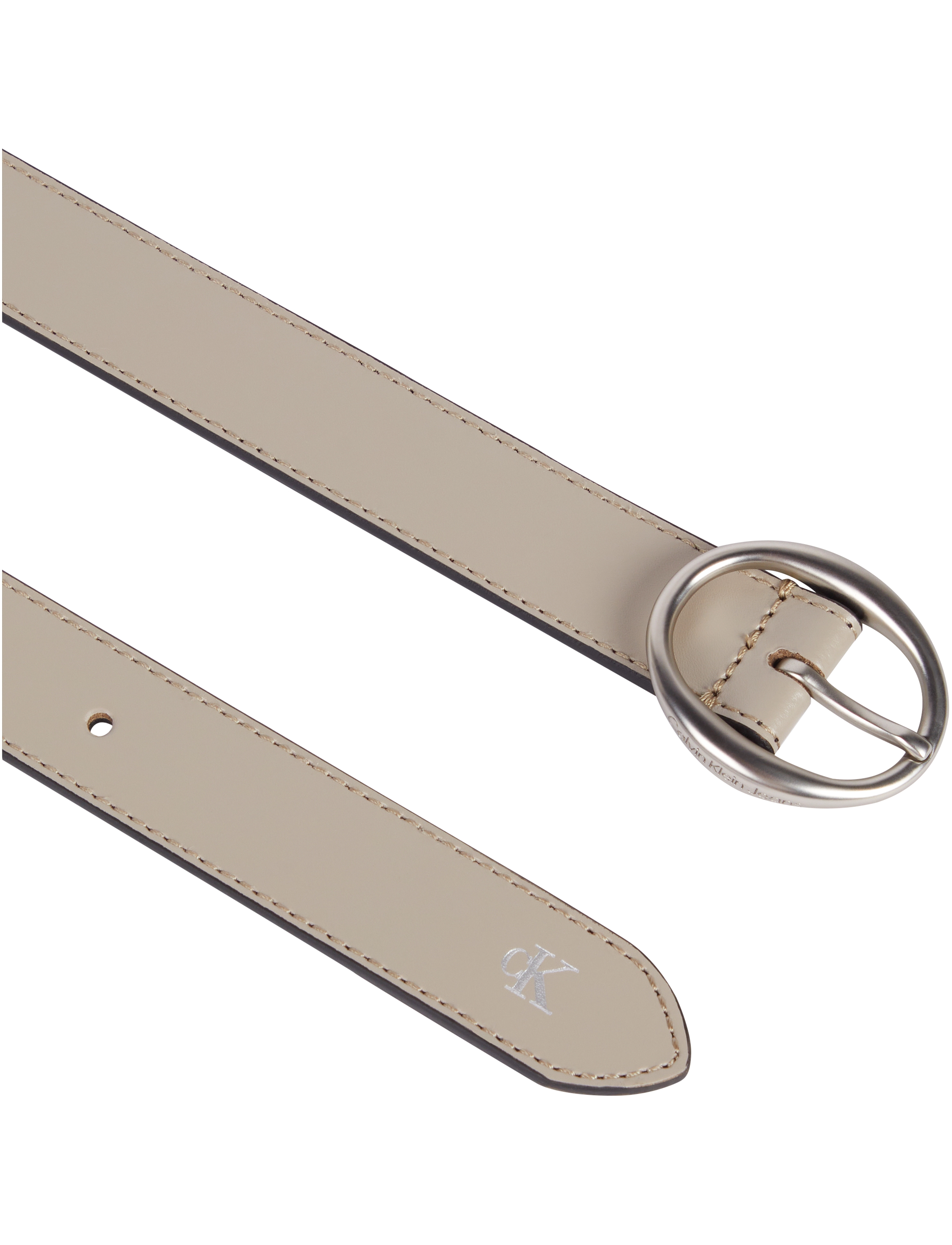 Calvin Klein - ROUND CLASSIC LTHR BELT 25MM - dune - 1