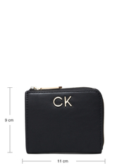 Calvin Klein - RE-LOCK ZA WALLET SM - portemonnaies - ck black - 3