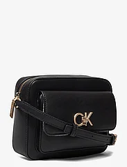 Calvin Klein - RE-LOCK CAMERA BAG W/FLAP - gimtadienio dovanos - ck black - 2