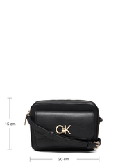 Calvin Klein - RE-LOCK CAMERA BAG W/FLAP - birthday gifts - ck black - 5
