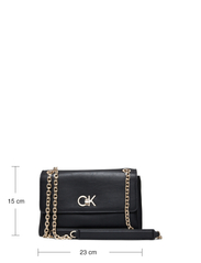 Calvin Klein - RE-LOCK EW CONV CROSSBODY - birthday gifts - ck black - 5