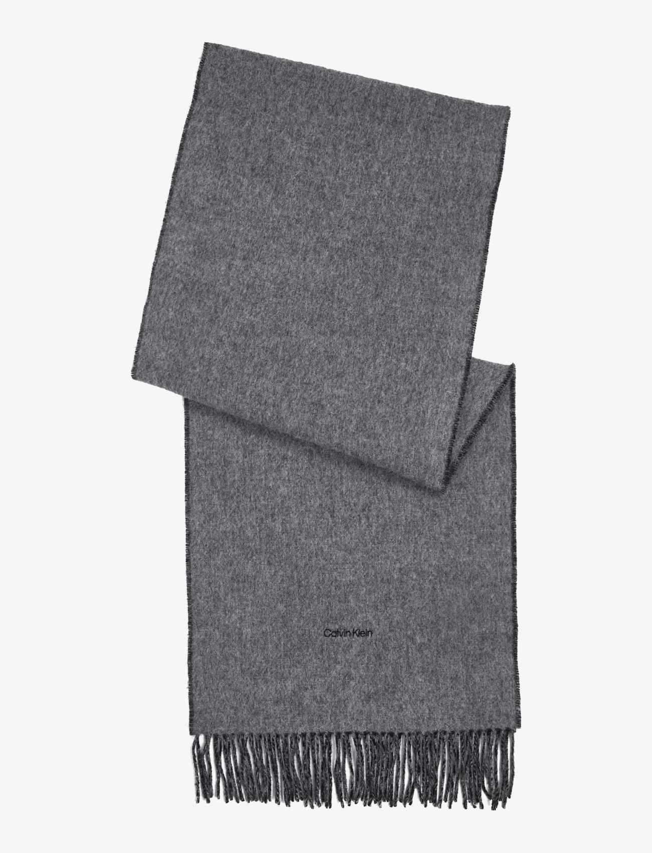 Calvin Klein - FRINGES TWO TONES SCARF 40X200 - ck black - 0