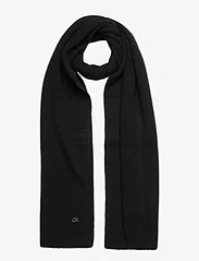 Calvin Klein - RE-LOCK KNIT SCARF 30X180 - winter scarves - ck black - 0