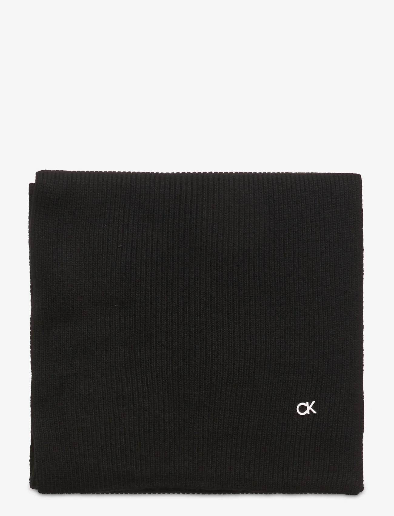 Calvin Klein - RE-LOCK KNIT SCARF 30X180 - halsdukar - ck black - 1