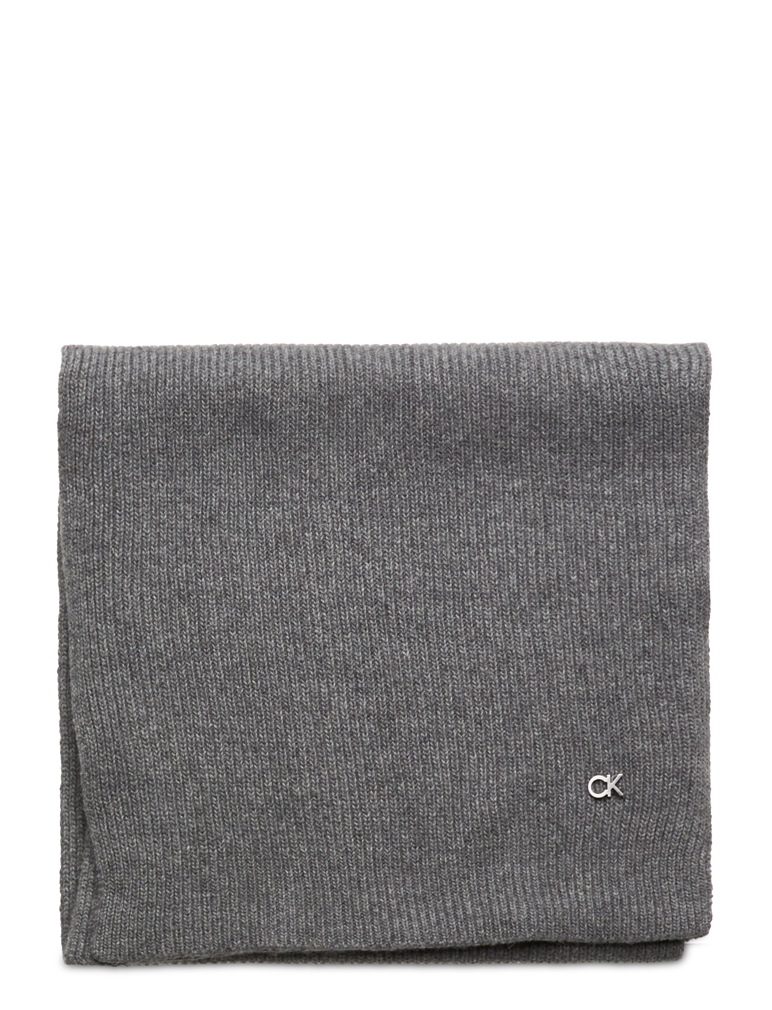 Calvin Klein - RE-LOCK KNIT SCARF 30X180 - mid grey heather - 1
