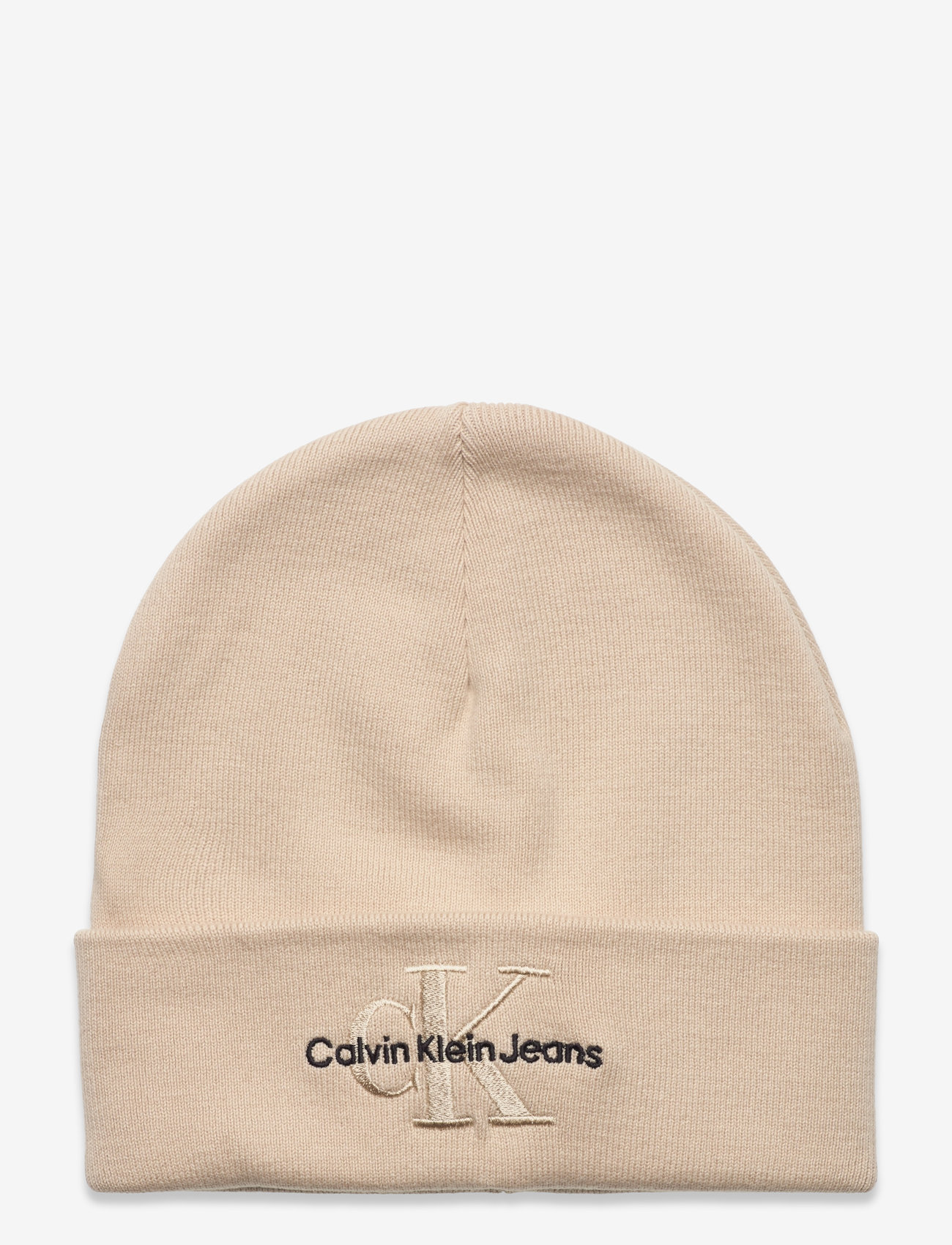 Calvin Klein - MONOLOGO EMBRO BEANIE - ivory - 0