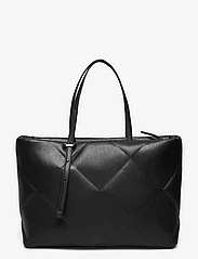 Calvin Klein - RE-LOCK QUILT TOTE LG - shopper-laukut - ck black - 1