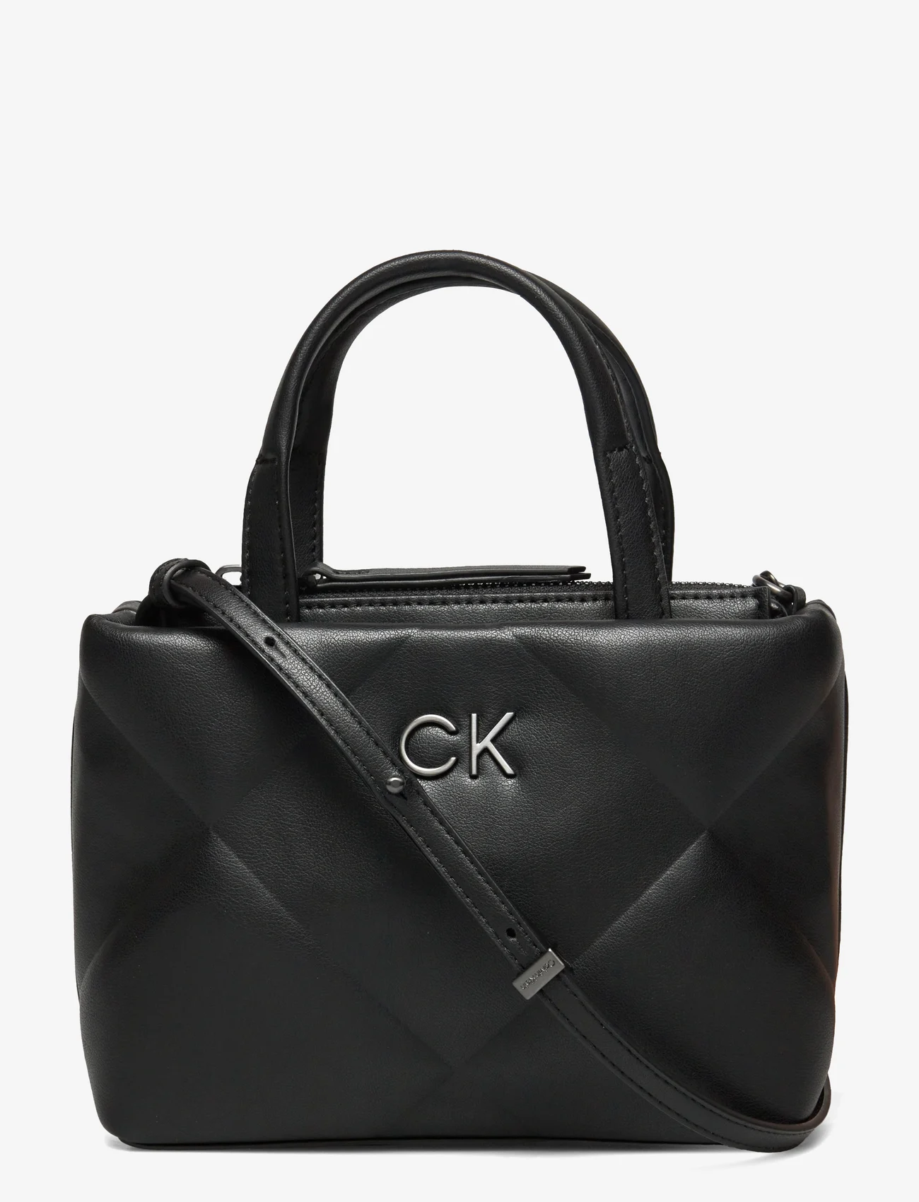 Calvin Klein - RE-LOCK QUILT TOTE MINI - ck black - 0