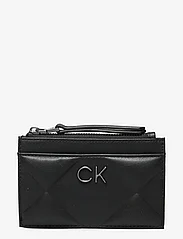 Calvin Klein - RE-LOCK QUILT CARDHOLDER - card holders - ck black - 0