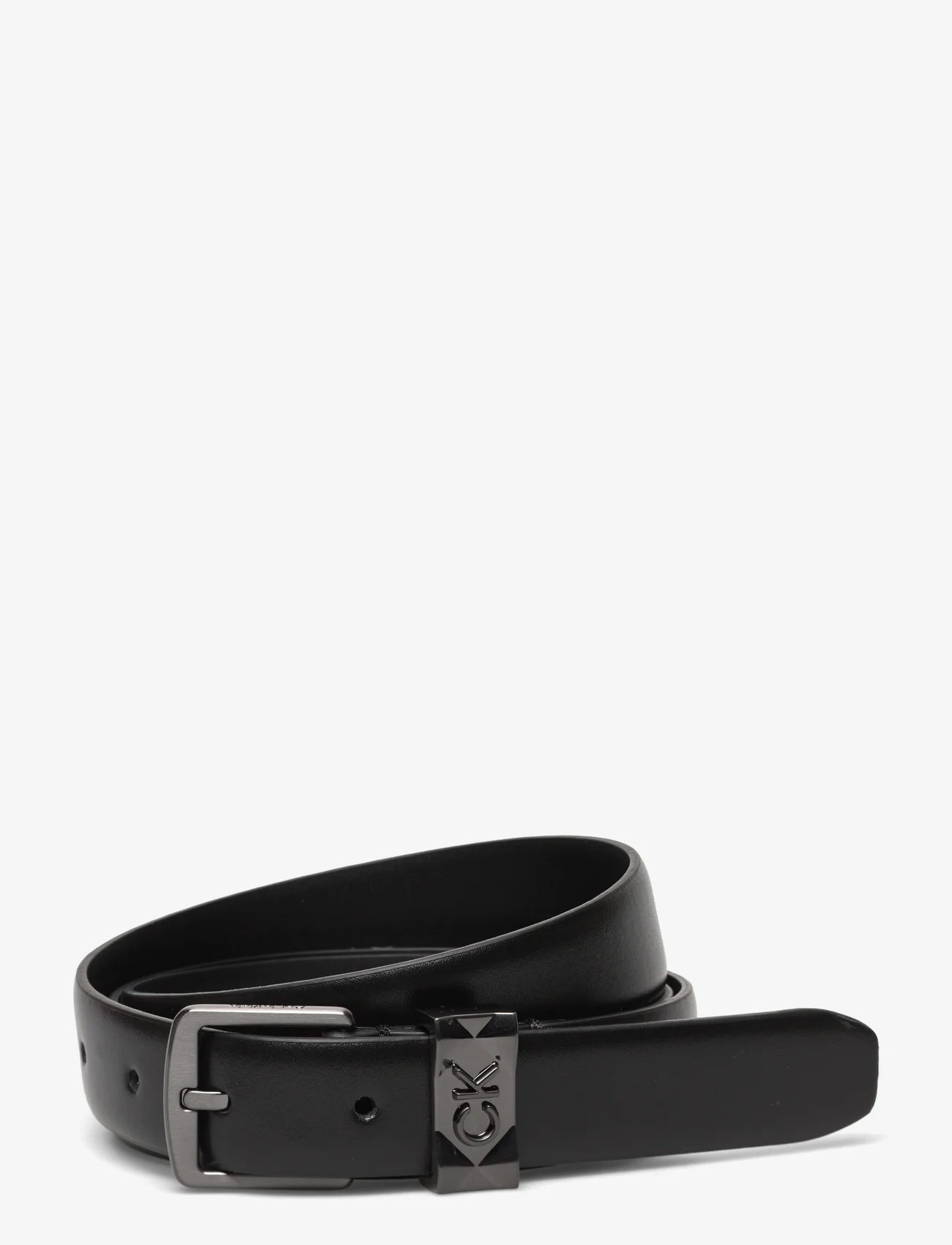 Calvin Klein - RE-LOCK SQR BUCKLE BELT 25MM - belts - ck black - 0