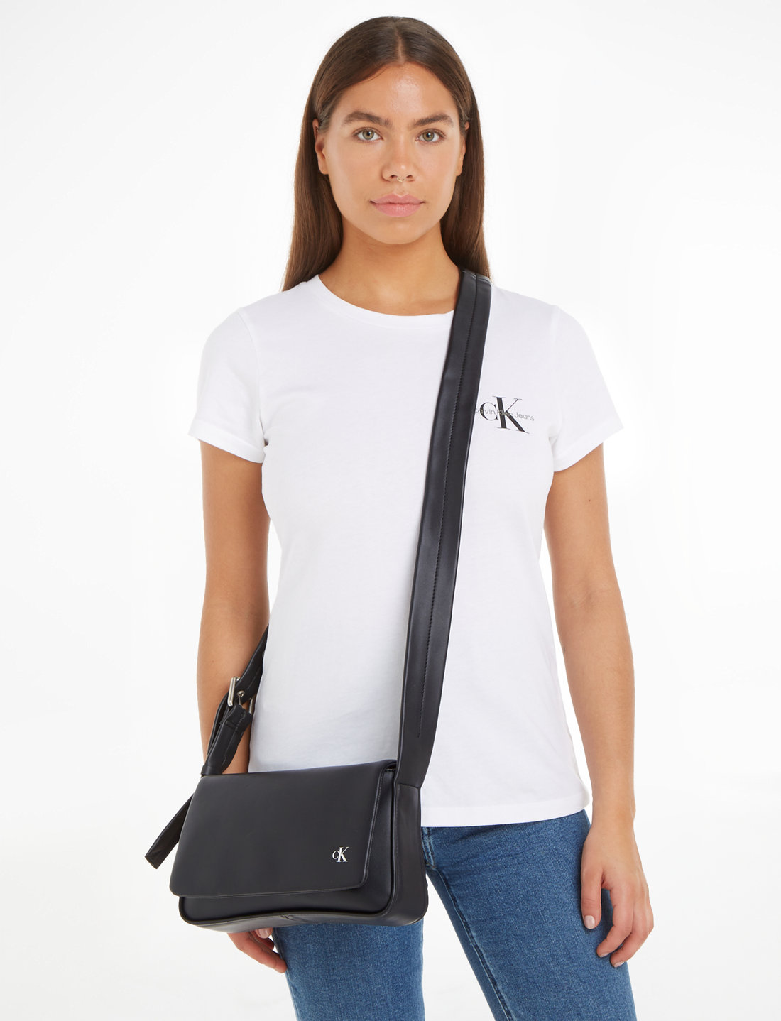 Calvin klein flap crossbody shop