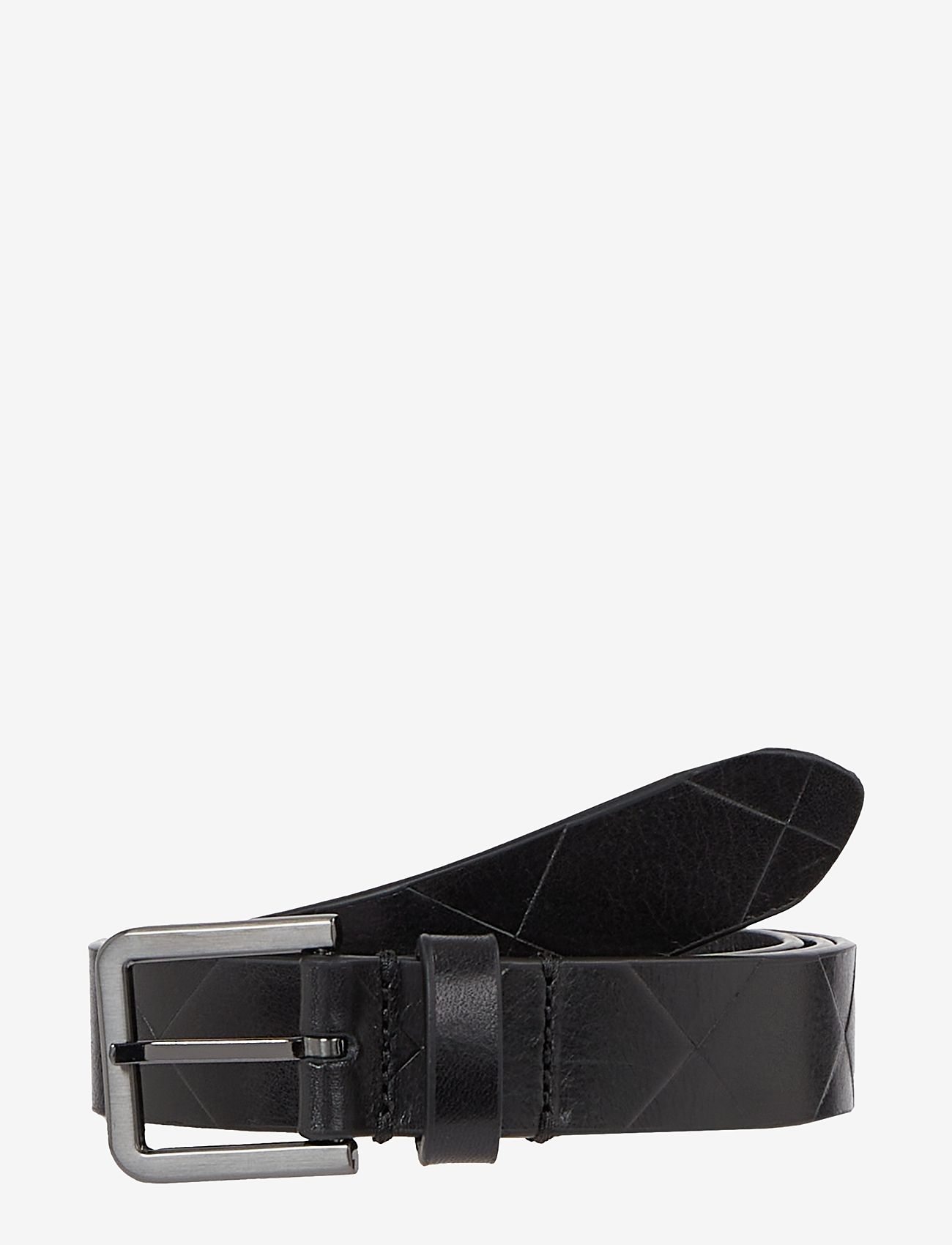 Calvin Klein - QUILT SQUARE BUCKLE 25 MM - belts - ck black - 0