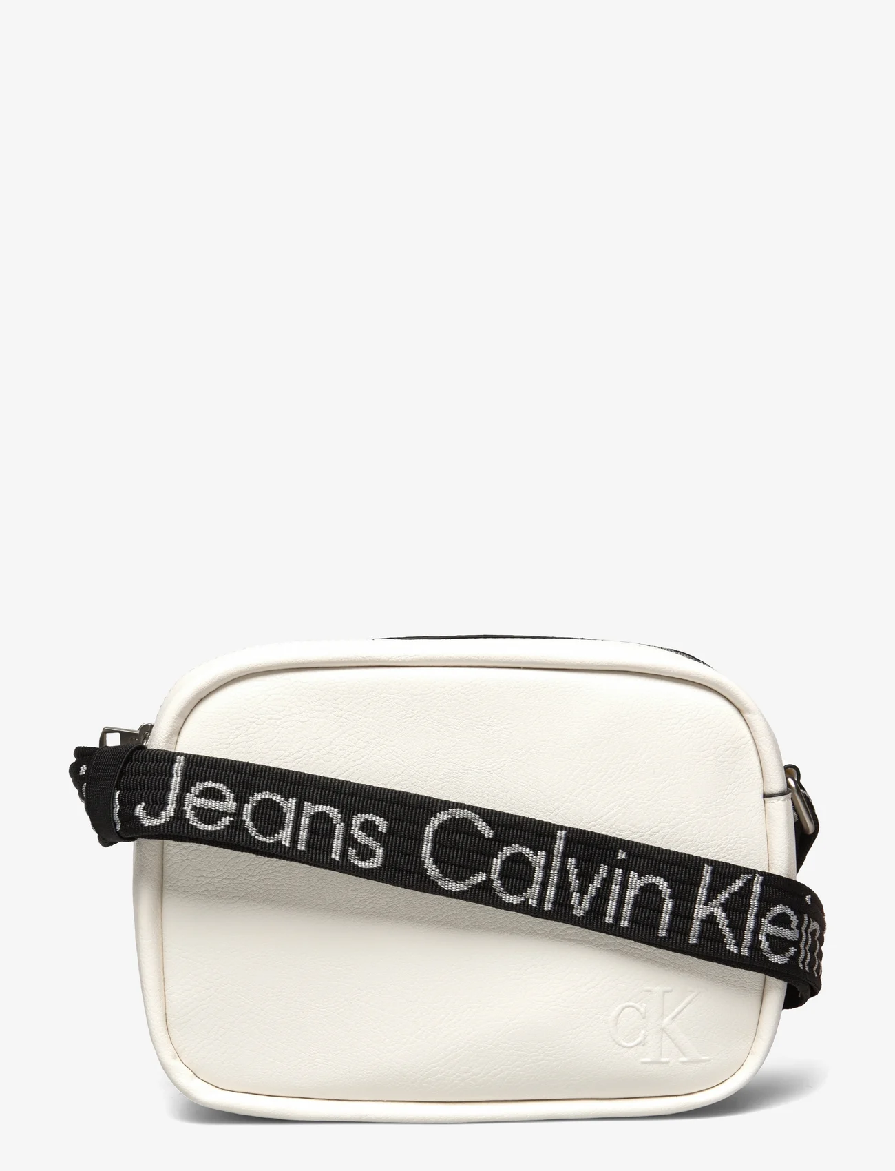 Calvin Klein - ULTRALIGHT DBLZIP CAMERABAG21 PU - fødselsdagsgaver - bright white - 0