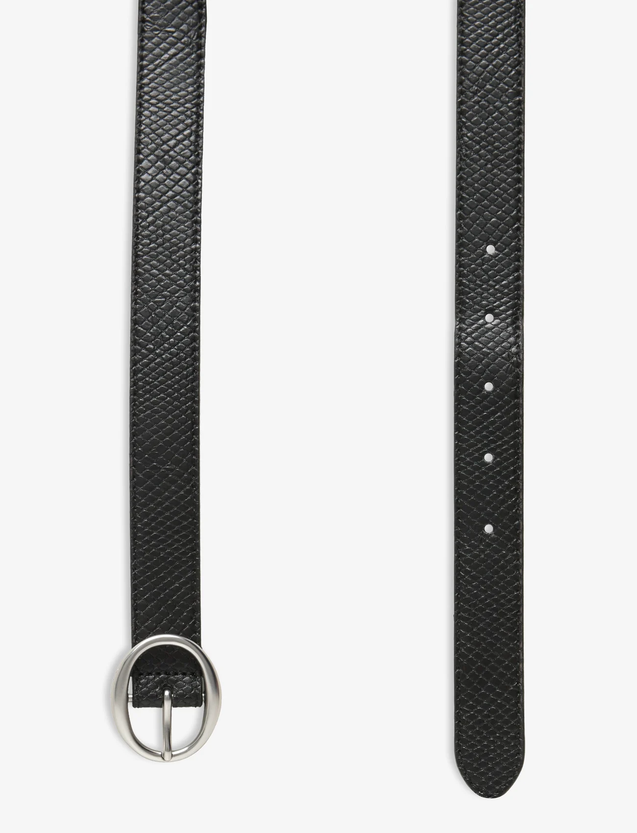 Calvin Klein - CLASSIC ROUND LTHR BELT 25MM SN - accessories - black - 1