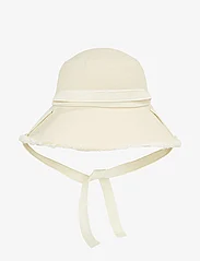 Calvin Klein - LOGO STRAP WIDE BRIM CANVAS HAT - kibirėlio formos kepurės - dk ecru - 0