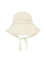 Calvin Klein - LOGO STRAP WIDE BRIM CANVAS HAT - bucket hats - dk ecru - 2