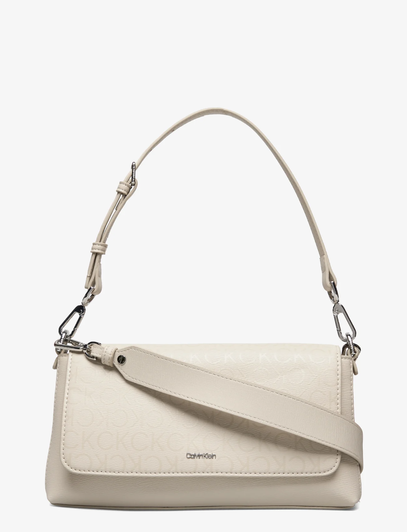 Calvin Klein - CK MUST SHOULDER BAG_EPI MONO - festtøj til outletpriser - stoney beige epi mono - 0