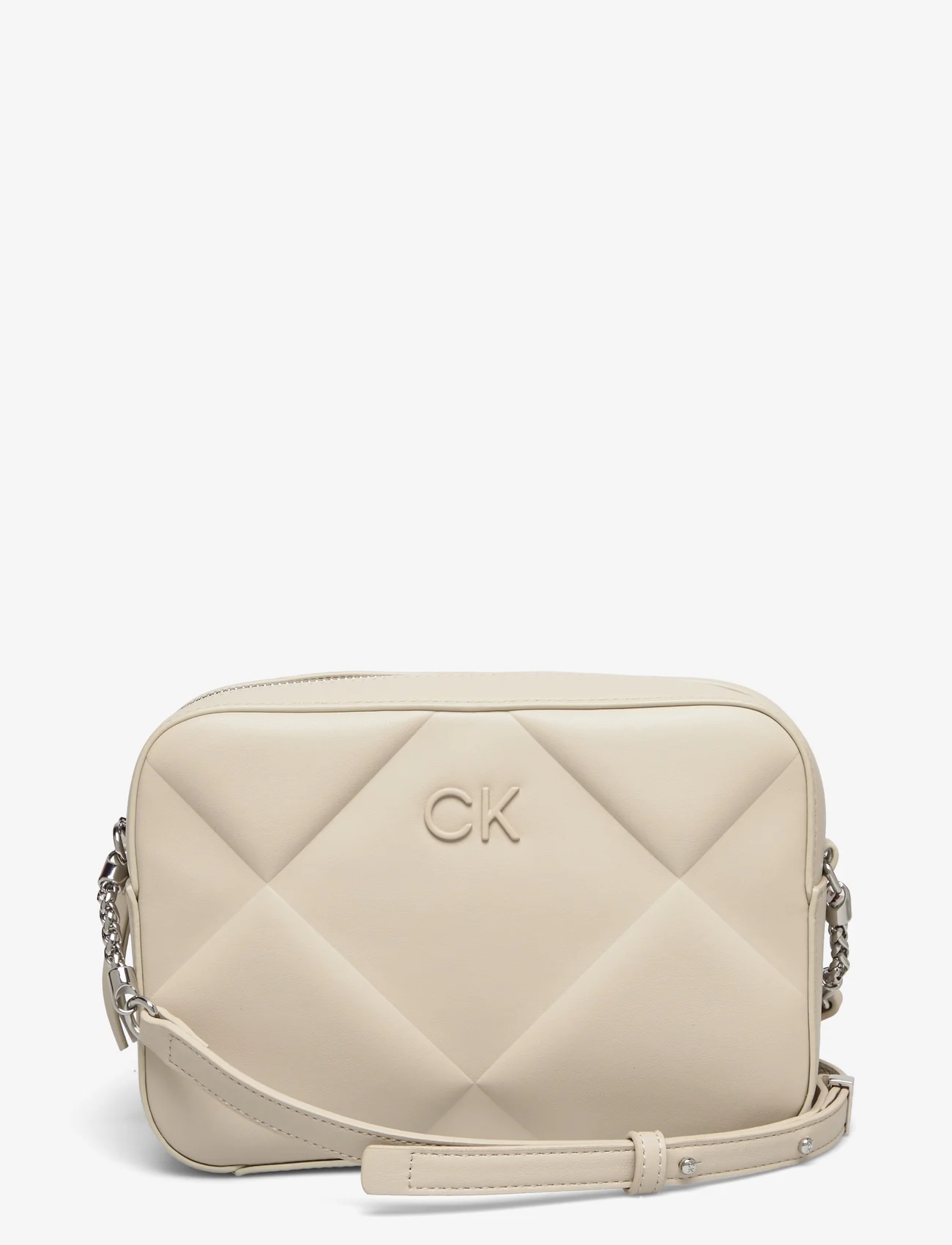 Calvin Klein - QUILT CAMERA BAG - festkläder till outletpriser - stoney beige - 0