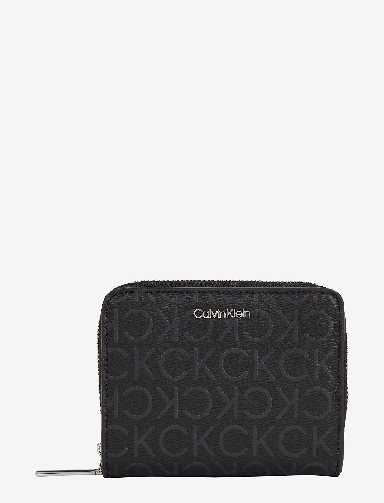 Calvin Klein - CK MUST MD Z/A WALLET_EPI MONO - plånböcker - black epi mono - 0