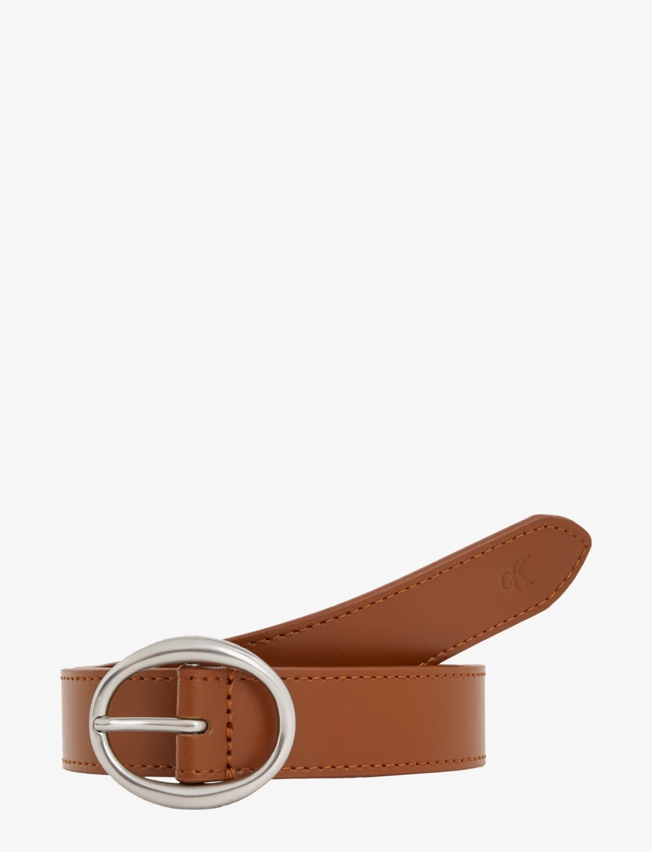 Calvin Klein - CLASSIC ROUND LTHR BELT25MM - laveste priser - cognac - 0