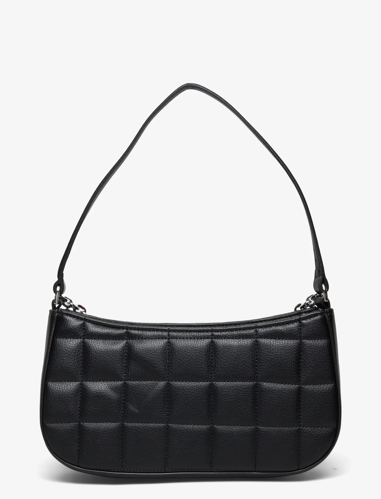 Calvin Klein - SQUARE QUILT CHAIN ELONGATED BAG - prezenty urodzinowe - ck black - 1