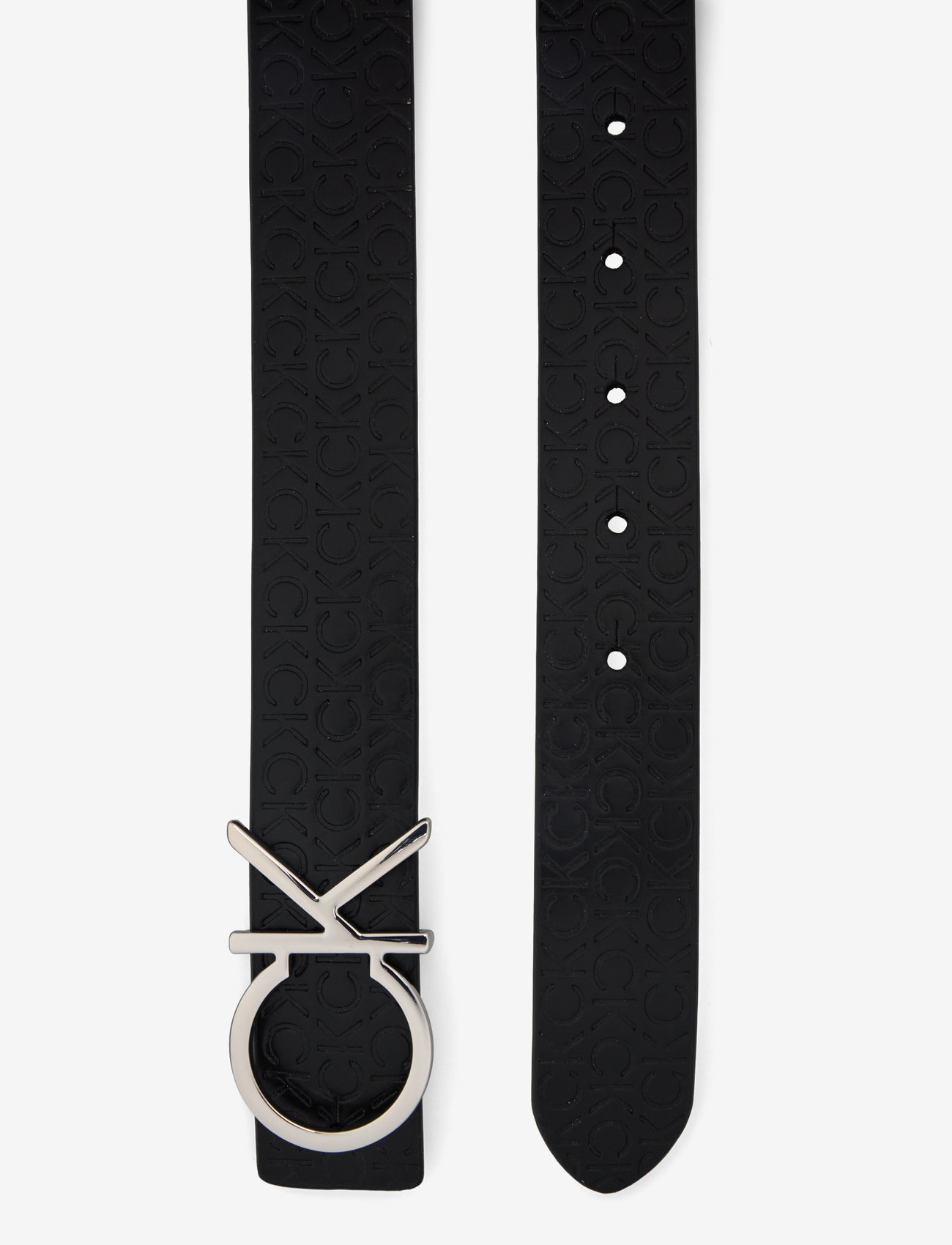 Calvin Klein - CK REVERSIBLE BELT 3.0_MONO - black monogram / gray morn - 1