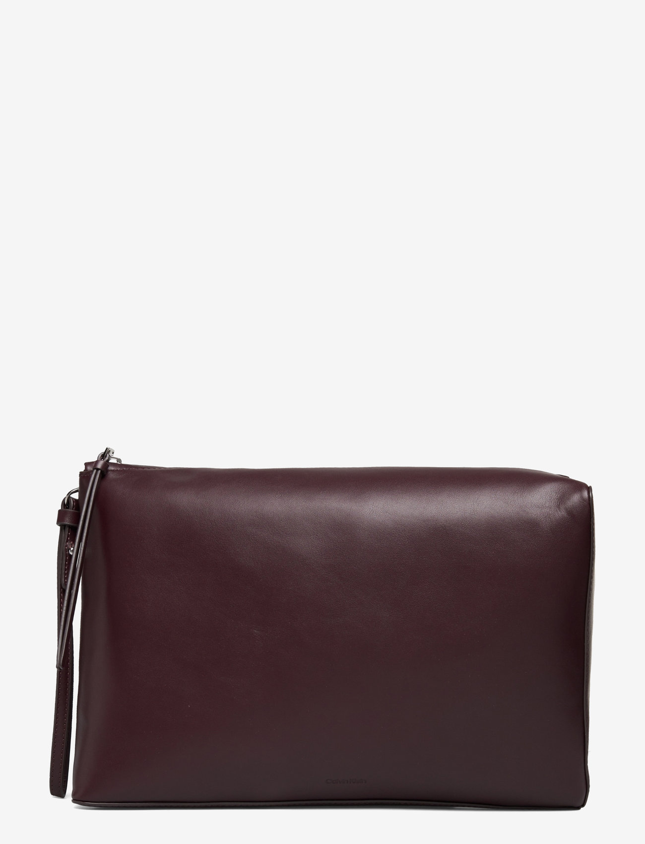 Calvin Klein - CK LEATHER CLUTCH - cherrywood - 0
