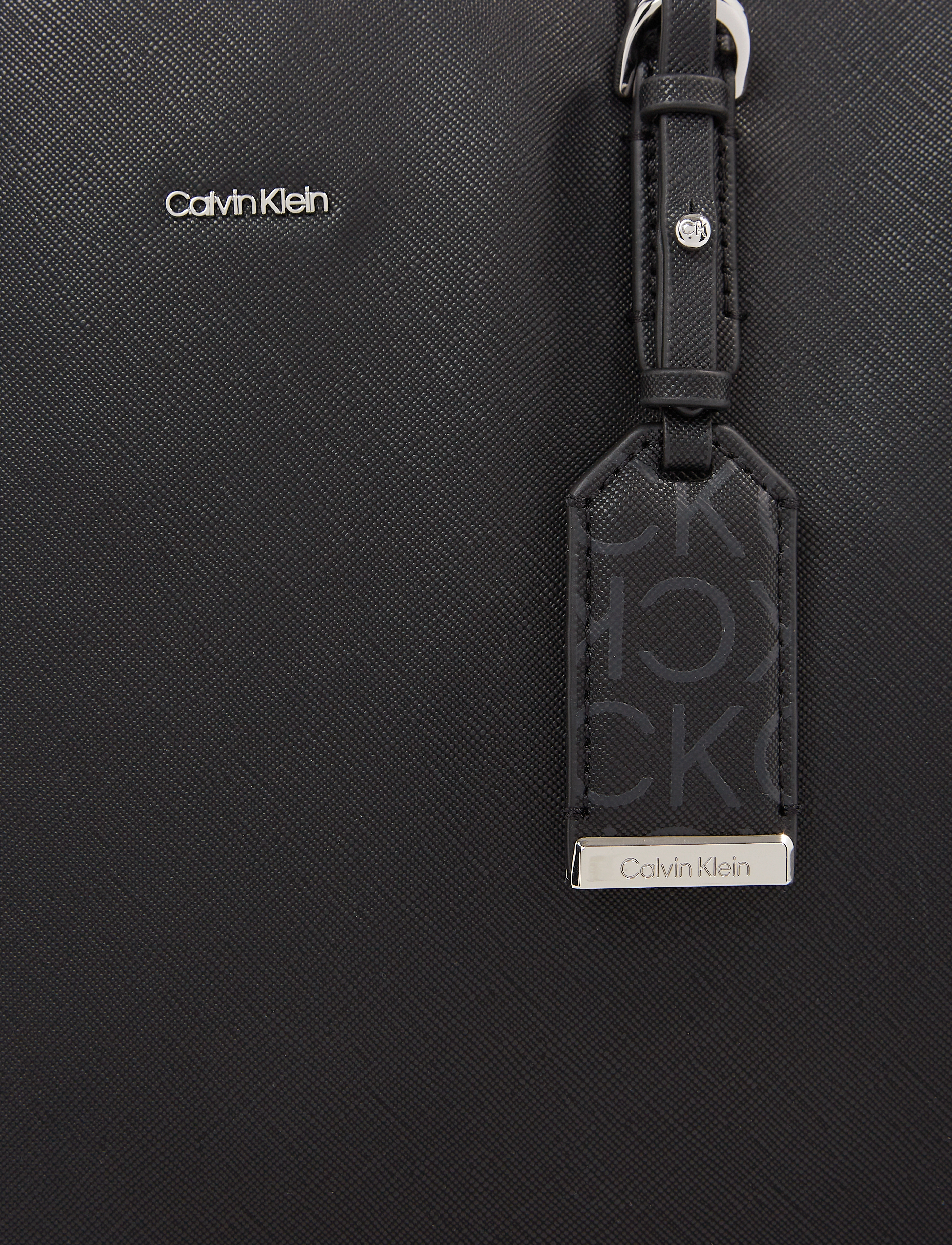 Calvin Klein - CK MUST MEDIUM SHOPPER_MONO - black monogram pu - 3